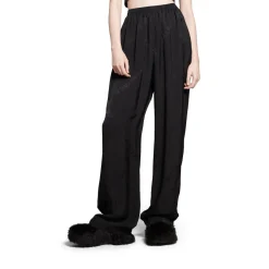 Pantaloni Tracksuit Bal Diagonal Allover Fluidi da Donna in Nero
