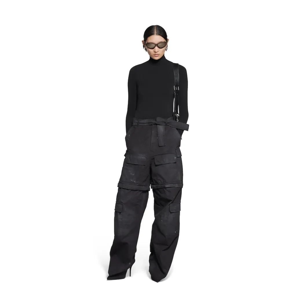Pantashoes Knife Cargo Balenciaga da Donna in Nero