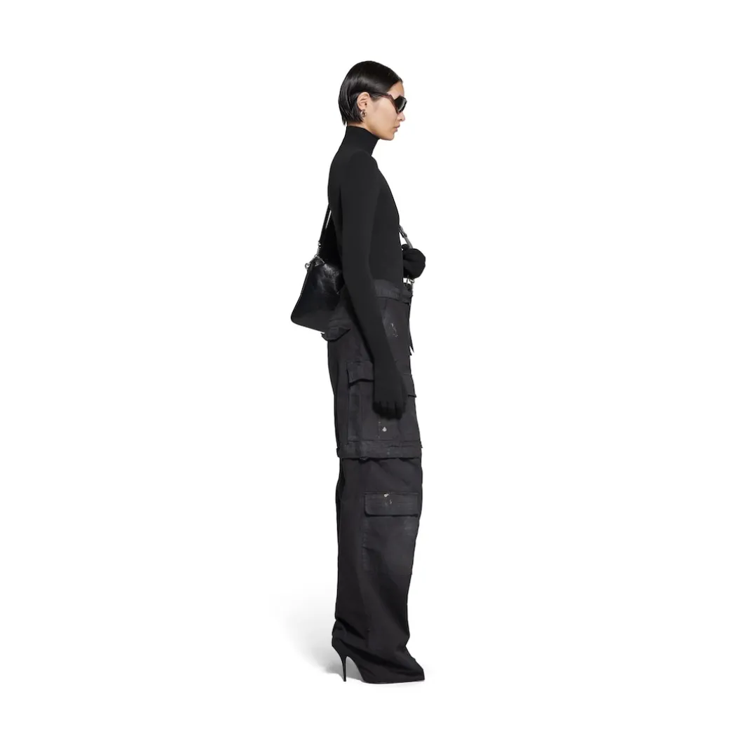 Pantashoes Knife Cargo Balenciaga da Donna in Nero