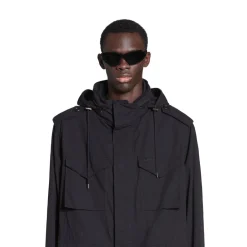 Parka Militare Balenciaga in Nero