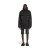 Parka Militare Double Front Balenciaga in Nero