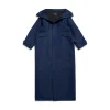 Parka Swing Maxi da Donna in Blu Scuro
