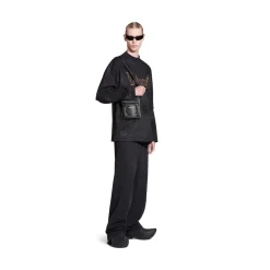 Pochette Explorer Piccola Con Tracolla da Uomo in Nero
