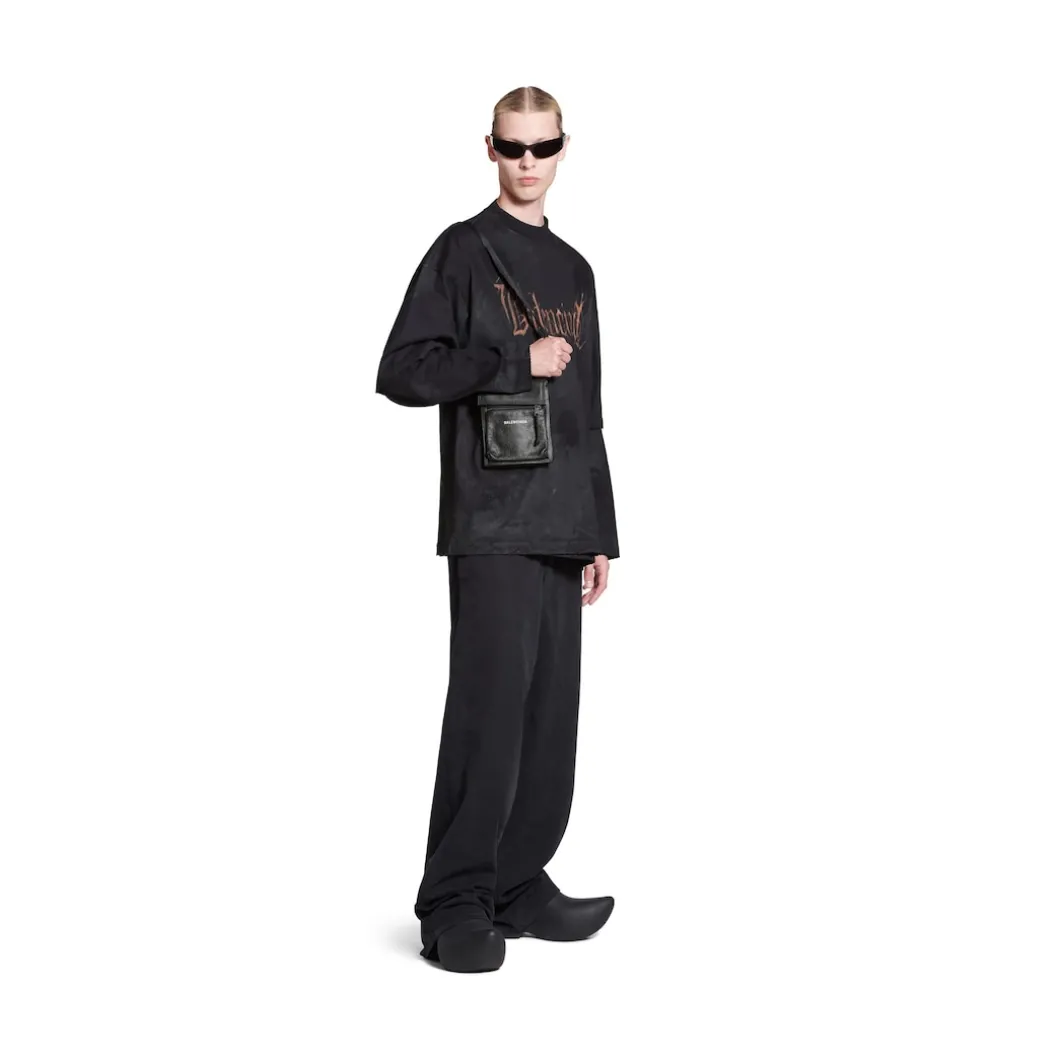 Pochette Explorer Piccola Con Tracolla da Uomo in Nero