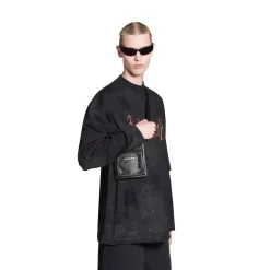 Pochette Explorer Piccola Con Tracolla da Uomo in Nero