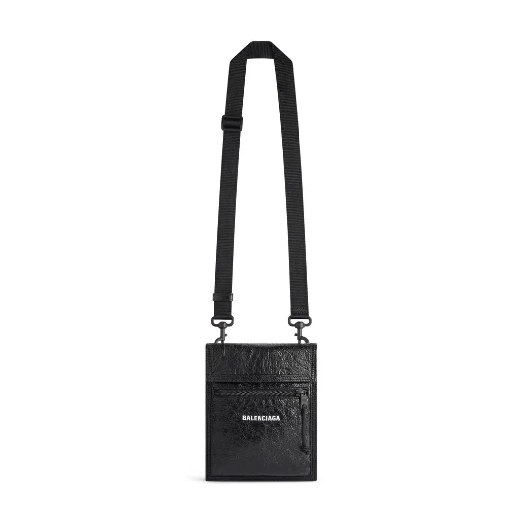 Pochette Explorer Piccola Con Tracolla da Uomo in Nero
