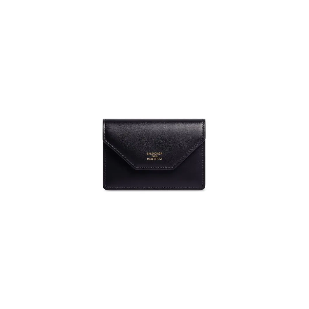 Portacarte A Fisarmonica Envelope da Donna in Nero