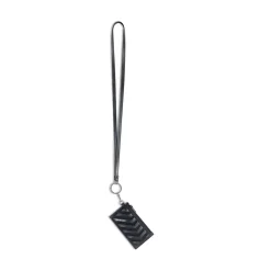 Portacarte Con Portachiavi Car Effetto Sporco da Uomo in Nero