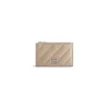 Portacarte E Portamonete Lungo Crush Trapuntato da Donna in Beige
