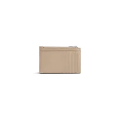 Portacarte E Portamonete Lungo Crush Trapuntato da Donna in Beige