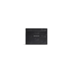 Portacarte Embossed Monogram In Pelle Box  da Uomo in Nero