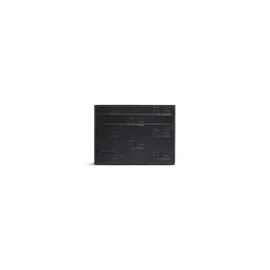 Portacarte Embossed Monogram In Pelle Box  da Uomo in Nero