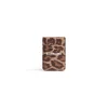 Portacarte Magnetico Cash Con Stampa Leopardata da Donna in Beige