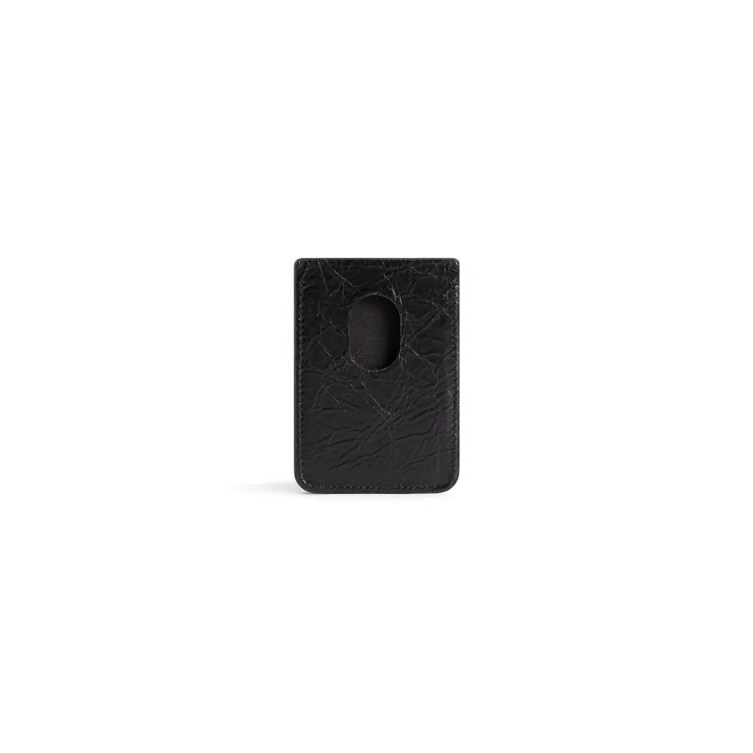 Portacarte Magnetico Cash Diy Metal da Uomo in Nero/bianco