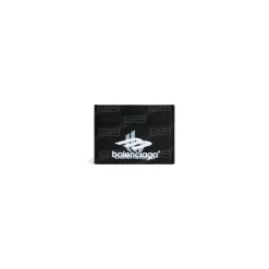 Portacarte Signature In Tela Spalmata Bb Monogram  da Uomo in Nero