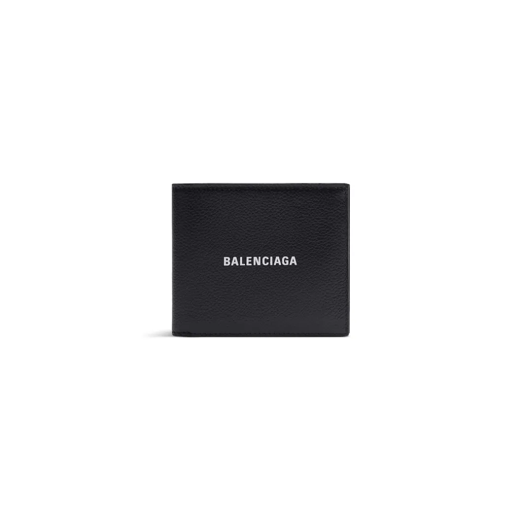 Portafoglio Cash Square Folded da Uomo in Nero