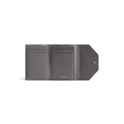 Portafoglio Compatto Envelope Con Portacarte  da Donna in Nero