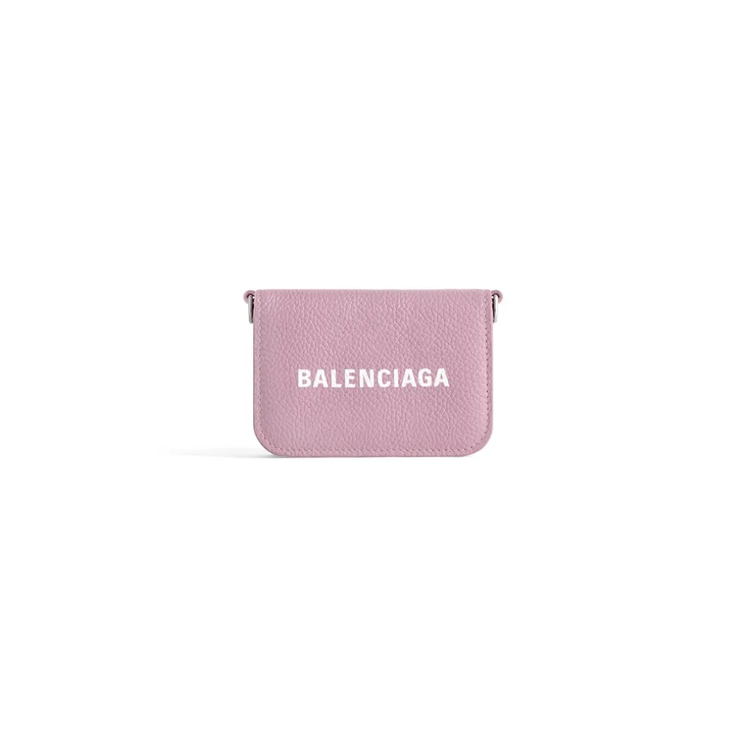Portafoglio Con Catena Cash Mini da Donna in Rosa