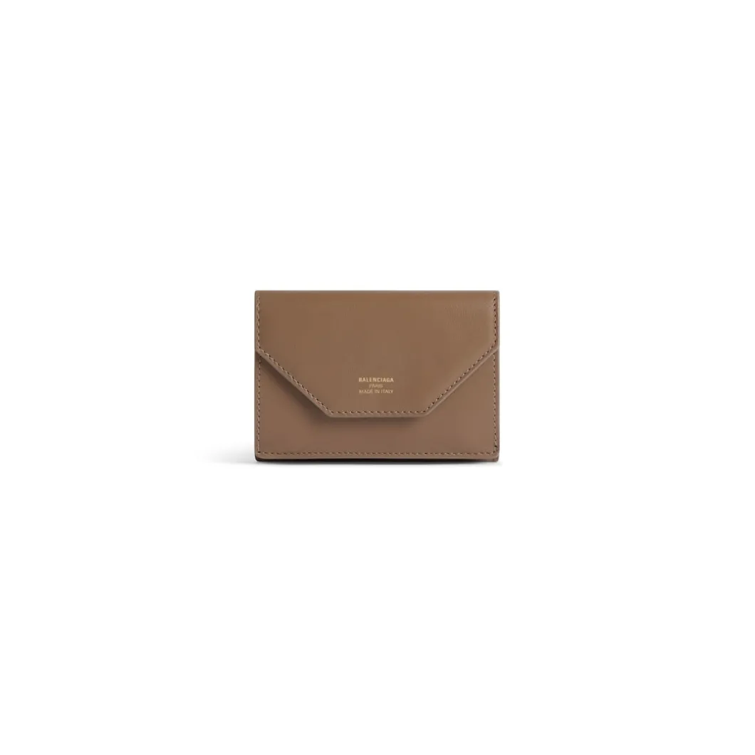 Portafoglio Envelope Mini da Donna in Marrone Chiaro
