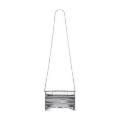 Portafoglio Hourglass Con Catena da Donna in Argento