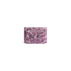 Portafoglio Le Cagole Mini Con Stampa Leopardata da Donna in Rosa
