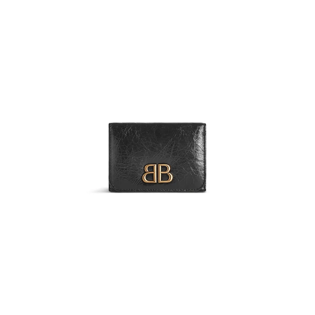 Portafoglio Monaco Mini da Donna in Nero