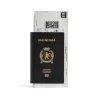 Portafoglio Passport Lungo 1 Biglietto da Uomo in Nero
