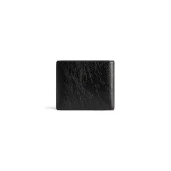 Portafoglio Pieghevole Quadrato Cash Diy Metal  da Uomo in Nero/bianco