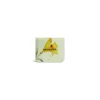 Portamonete E Portacarte Con Patta Cash Con Stampa Lillies  da Donna in Verde
