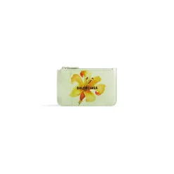 Portamonete E Portacarte Cash Grande Lungo Con Stampa Lillies  da Donna in Verde