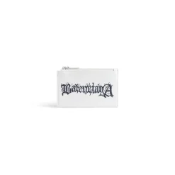 Portamonete E Portacarte Cash Grande E Lungo Diy Metal  da Uomo in Bianco/nero