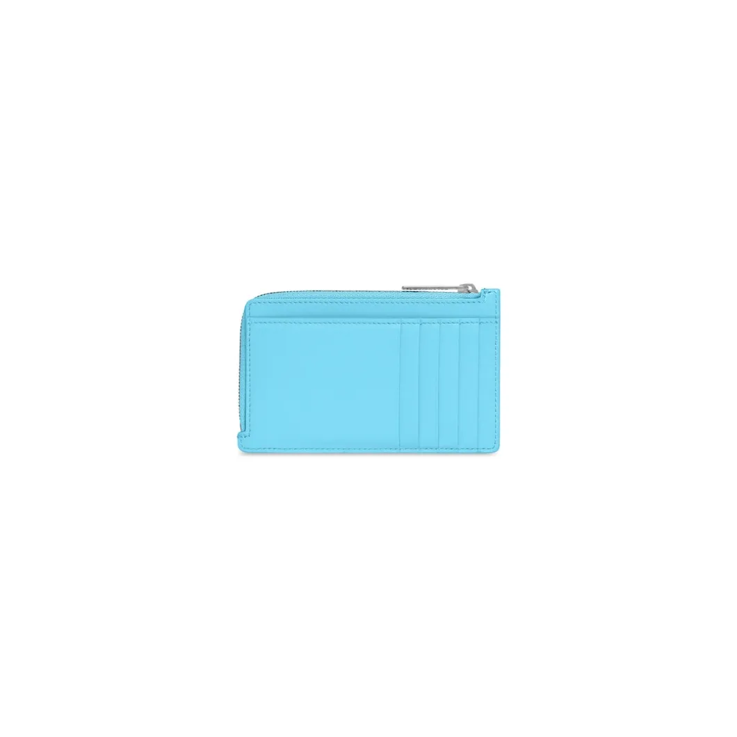 Portamonete E Portacarte Envelope Lungo da Donna in Blu Cielo