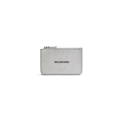 Portamonete Lungo E Portacarte Cash In Tessuto Scintillante da Donna in Argento