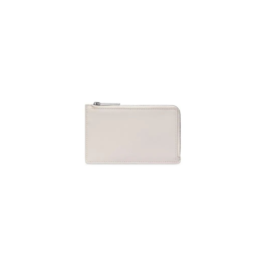 Portamonete Lungo E Portacarte Envelope da Donna in Beige Chiaro