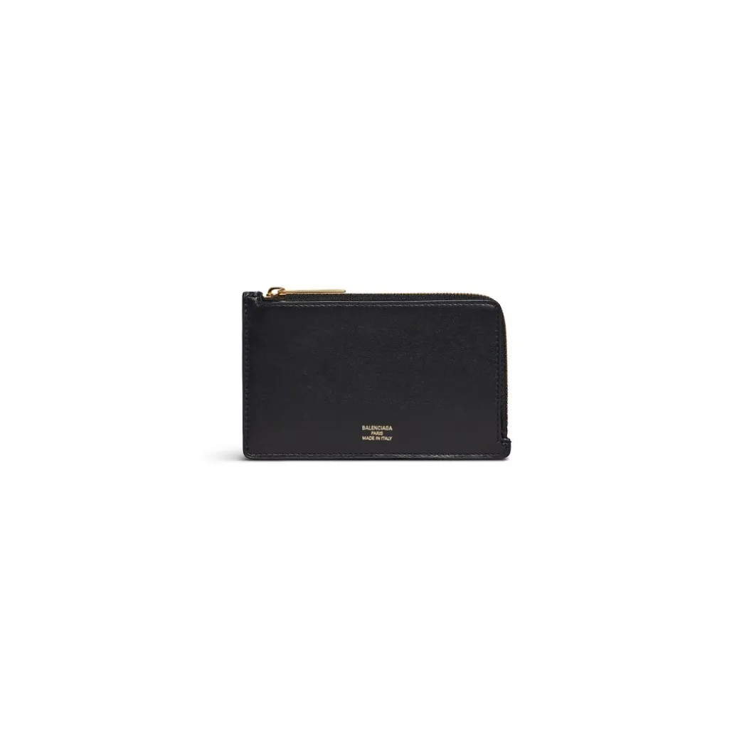 Portamonete Lungo E Portacarte Envelope da Donna in Nero
