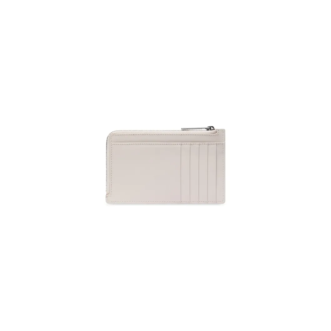 Portamonete Lungo E Portacarte Envelope da Donna in Beige Chiaro