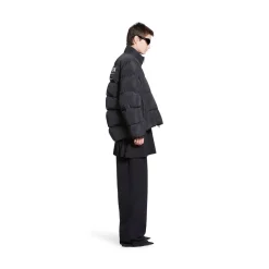 Puffer C-shape Political Campaign da Donna in Nero