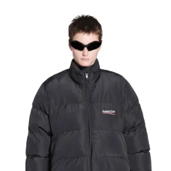 Puffer C-shape Political Campaign da Donna in Nero