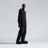 Pullover A Collo Alto Con Mezza Zip in Nero