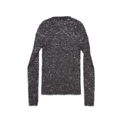 Pullover Aderente da Donna in Nero
