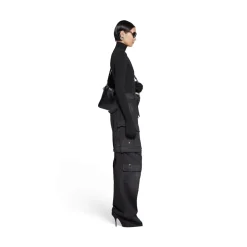 Pullover Con Guanti da Donna in Nero