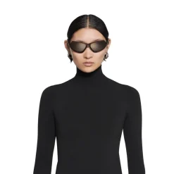 Pullover Con Guanti da Donna in Nero