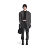Pullover Crop A Maniche Corte Mini Allover Logo da Donna in Nero