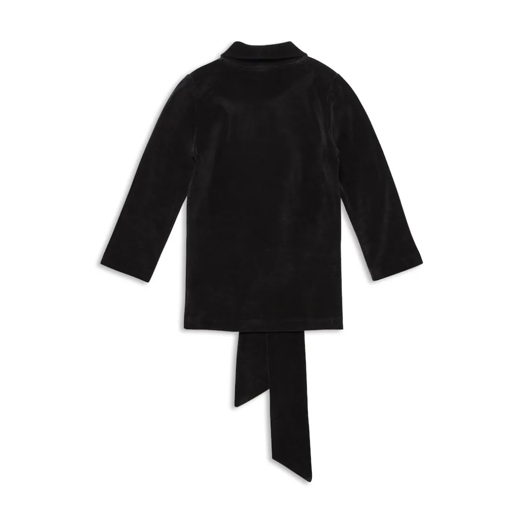 Pullover Dolcevita Aderente Con Foulard da Donna in Nero