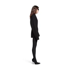 Pullover Dolcevita Hourglass da Donna in Nero