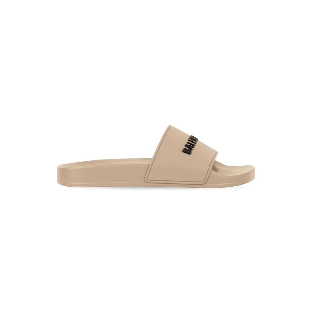 Sandali Bassi Pool Slide da Donna in Beige