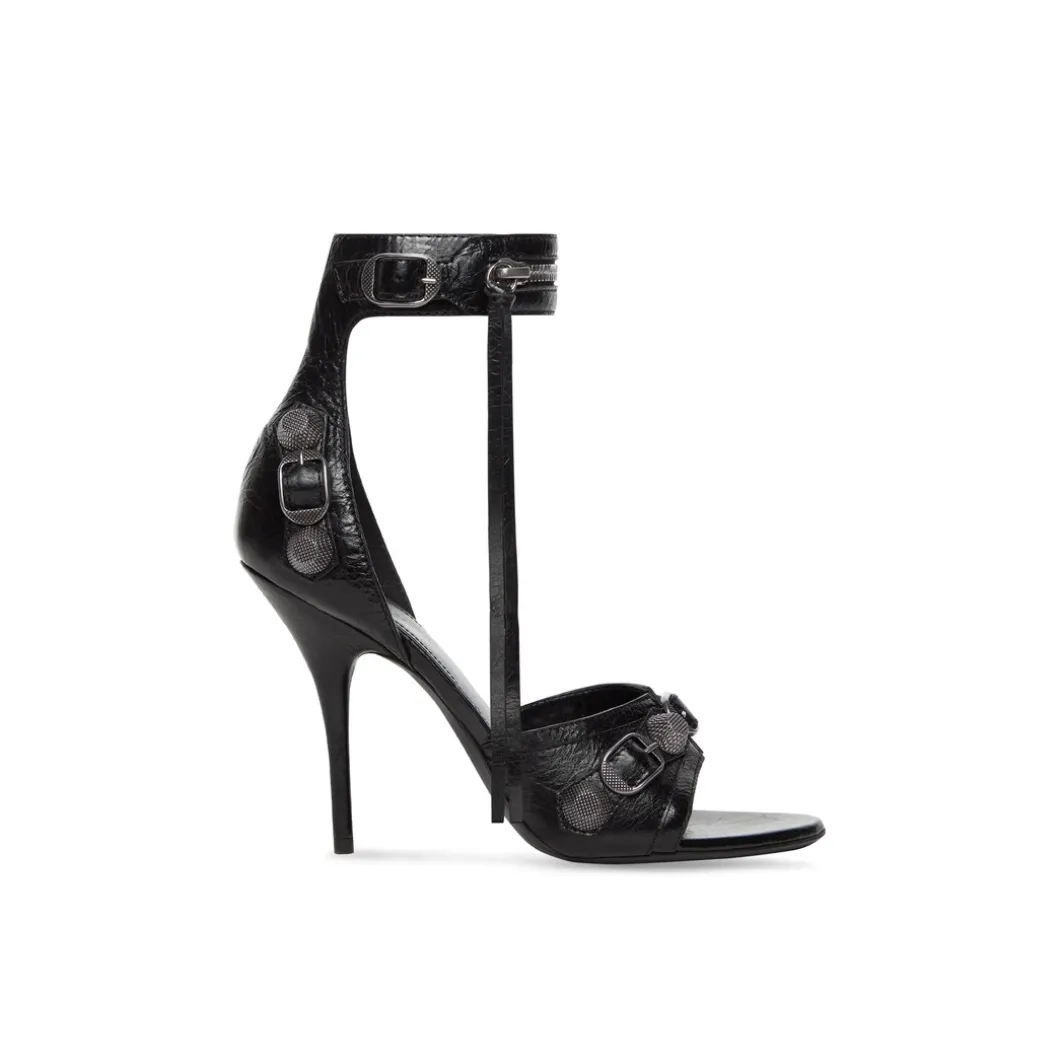 Sandali Cagole 110 Mm da Donna in Nero