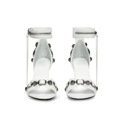 Sandali Cagole 110 Mm  da Donna in Bianco Ottico