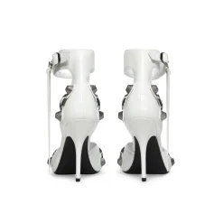 Sandali Cagole 110 Mm  da Donna in Bianco Ottico