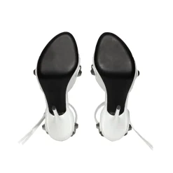 Sandali Cagole 110 Mm  da Donna in Bianco Ottico